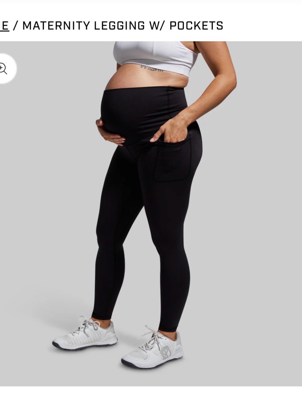 Born Primitive Black Maternity Leggings w/ pockets